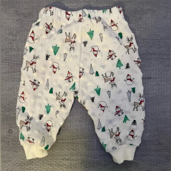 Baby Christmas style pants. Kyle & Deena brand. Size 0-3 months. - Picture 2 of 3